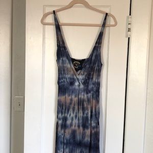 🌊 Blue Life Planet Blue Maxi Dress